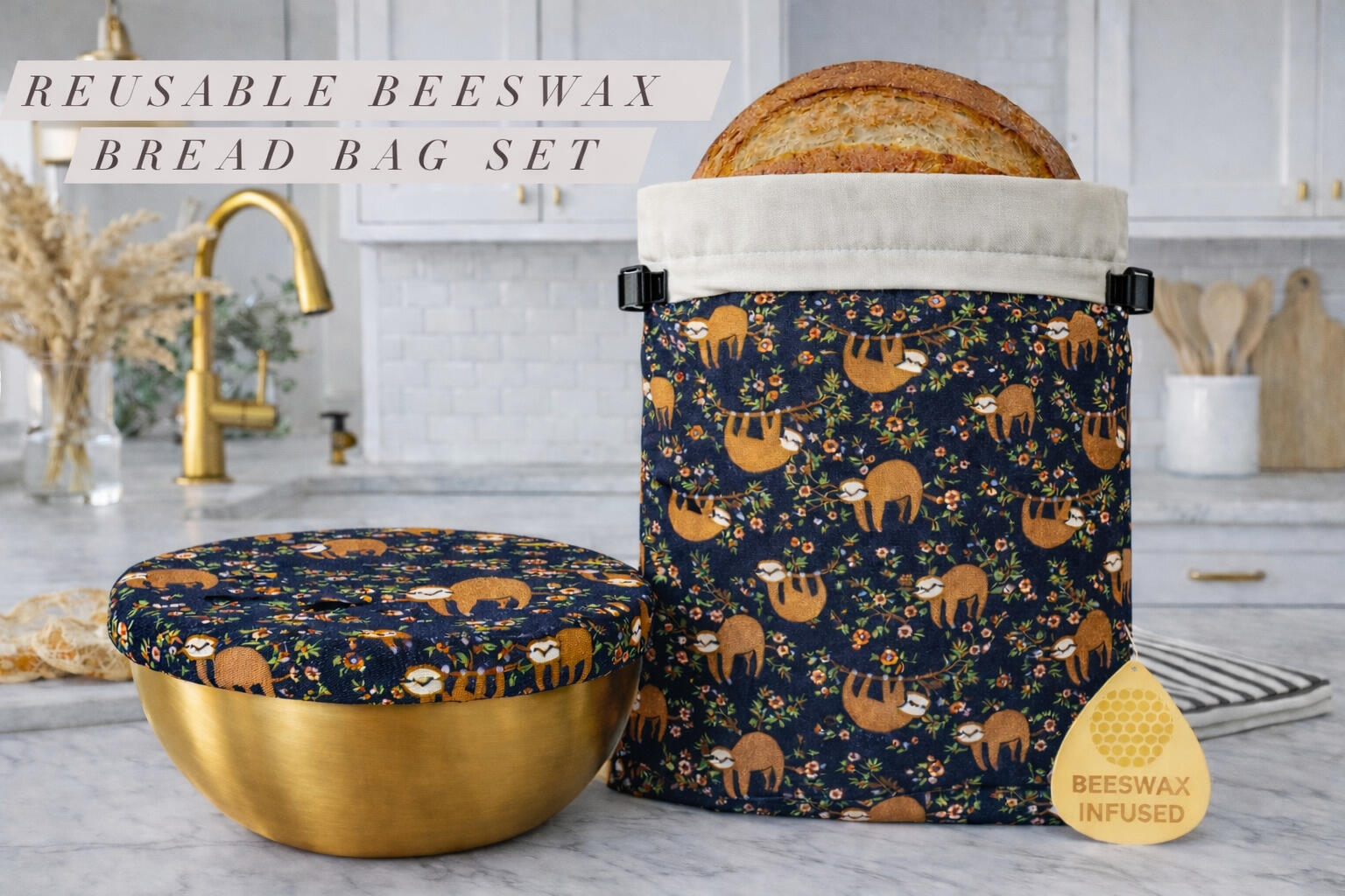 Eco-friendly alternative to plastic wrap. Reusable, washable, and breathable.